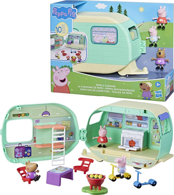 Zestaw zabawek Hasbro Peppa Pig: Peppa's Caravan F8863 (5010996214768) - obraz 2