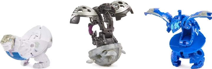 Іграшковий набір Spin Master Bakugan: Starter Special Attack Nillious/Titanium Dragonoid/Titanium Trox 20142185 (778988465653) - зображення 2