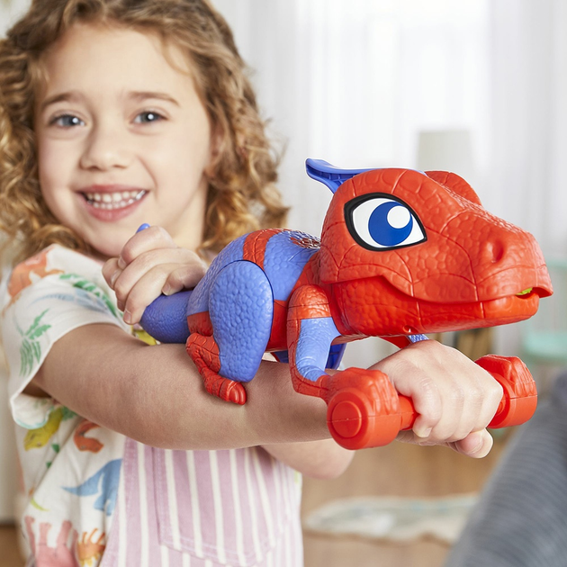 Zestaw zabawek Hasbro Nerf Disney Marvel: Spidey And His Amazing Friends Dino-Webs Spidey-Rex F9475 (5010996273635) - obraz 2