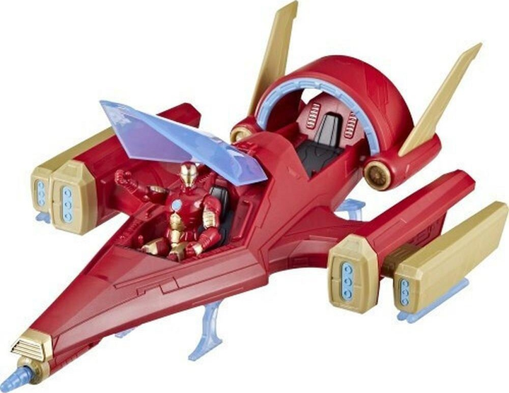 Zestaw zabawek Hasbro Marvel: Avengers Iron Man Repulsor Blast Battle Jet F9329 (5010996230867) - obraz 4
