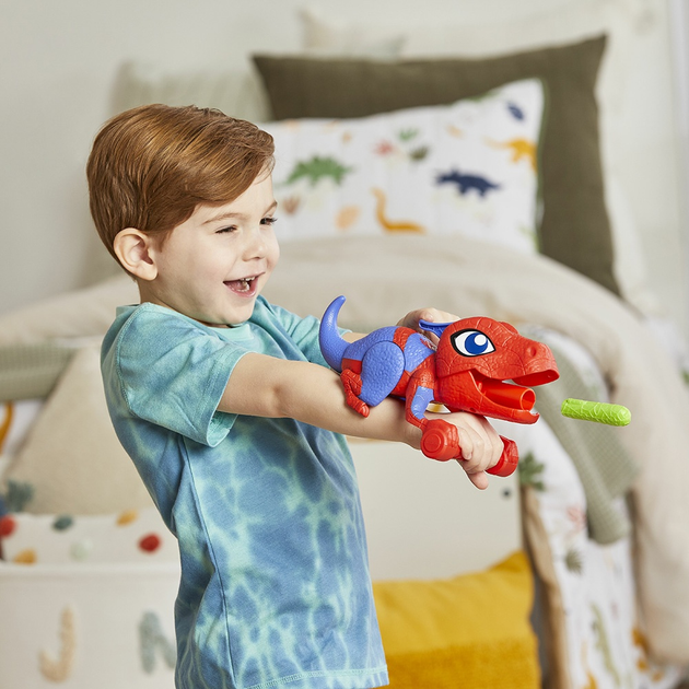 Zestaw zabawek Hasbro Nerf Disney Marvel: Spidey And His Amazing Friends Dino-Webs Spidey-Rex F9475 (5010996273635) - obraz 6