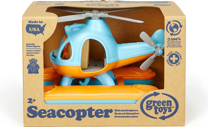 Helikopter Green Toys morski Niebieski SECB-1063 (816409010638) - obraz 1