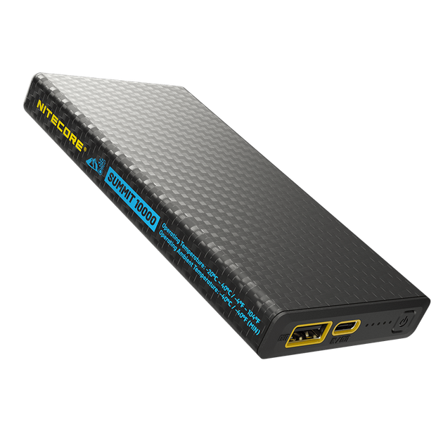 Зовнішнє зарядне пристрій Power Bank Nitecore SUMMIT 10000 (38,5W, QC 3.0, 10000mAh, з функцією підігріву) - зображення 3