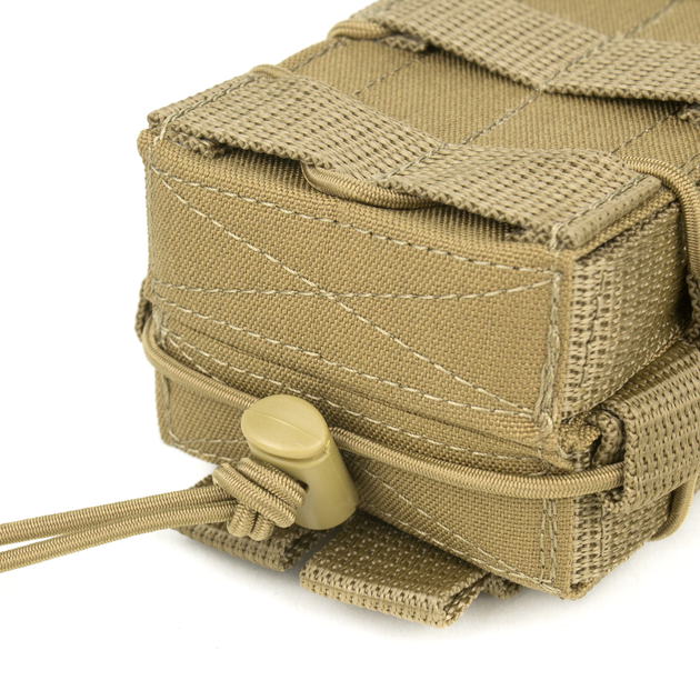 Підсумок для магазинів АК подвійний (відкритий) Dozen AK Pouch 2 Magazines Fast Access "Coyote" - Фото 4 Підсумок для магазинів АК подвійний (відкритий) Dozen AK Pouch 2 Magazines Fast Access "Coyote" - зображення 4