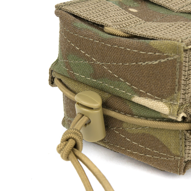 Подсумок для магазинов АК двойной (открытый) Dozen AK Pouch 2 Magazines Fast Access "MultiCam" - изображение 4