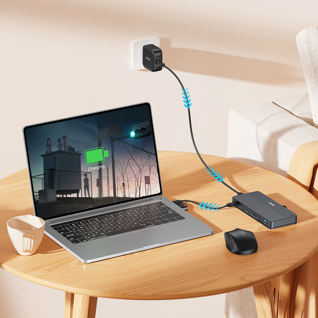 KVM-перемикач Unitek 4K 2x HDMI 1x DP 4x USB-C 3x USB-A (D1103A01) - зображення 11
