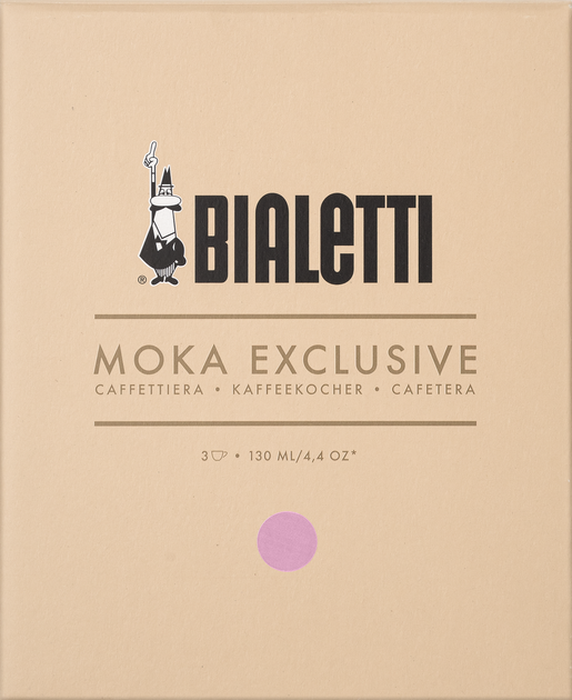 Гейзерная кофеварка Bialetti Moka Express на 3 чашки 130 мл розовая (8006363040457) - изображение 2