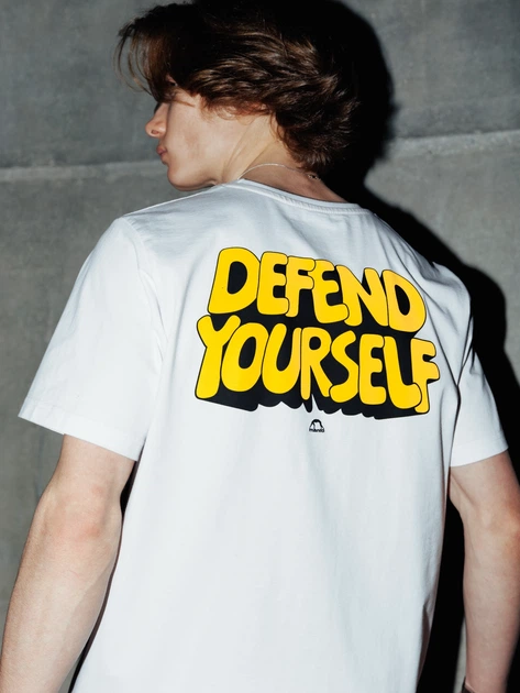 Футболка MANTO t-shirt THICKO OVERSIZE white XL - зображення 3
