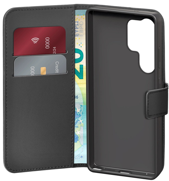Etui z klapką Puro Booklet Case z portfelem do Samsung Galaxy S25 Ultra Black (8018417499937) - obraz 2