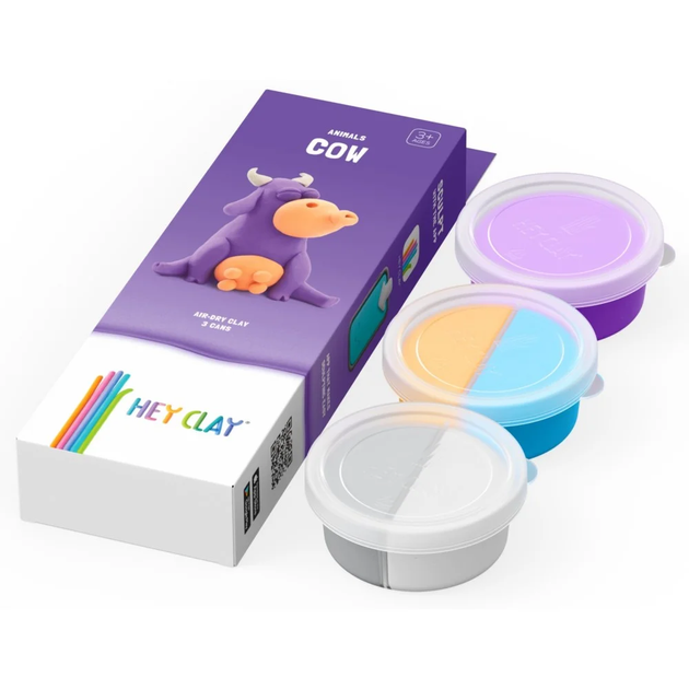 Masa plastyczna Hey Clay Krowa HCL30047CEE3 (5904754607780) - obraz 2