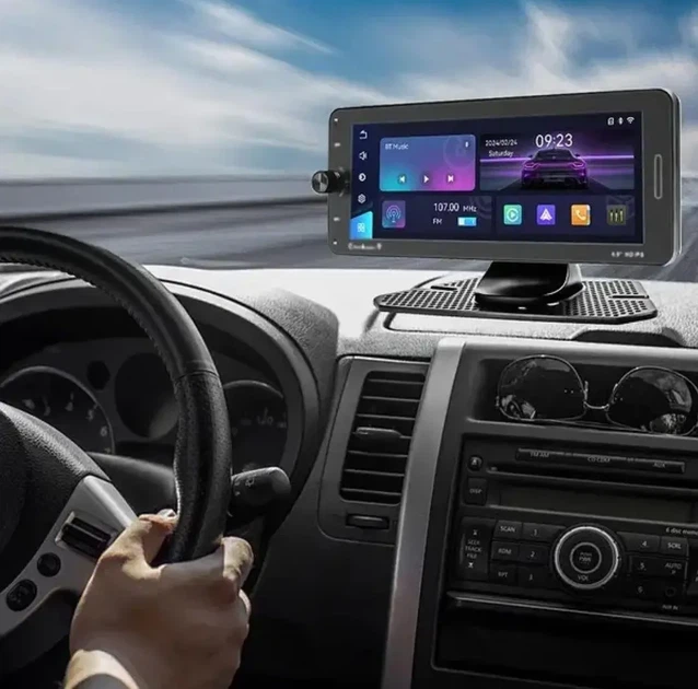 Портативный экран на торпеду 601W Carplay 7-дюймовый сенсорный беспроводной экран 9494 - изображение 3