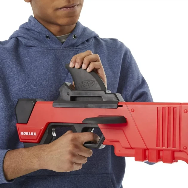 Бластер Hasbro Нерф Роблокс ММ2 Акула Nerf Roblox MM2 Shark Seeker (F2488) - Фото 5 Бластер Hasbro Нерф Роблокс ММ2 Акула Nerf Roblox MM2 Shark Seeker (F2488) - изображение 5