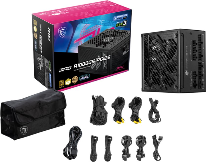 Zasilacz MSI MPG A1000GS PCIE5 - obraz 6