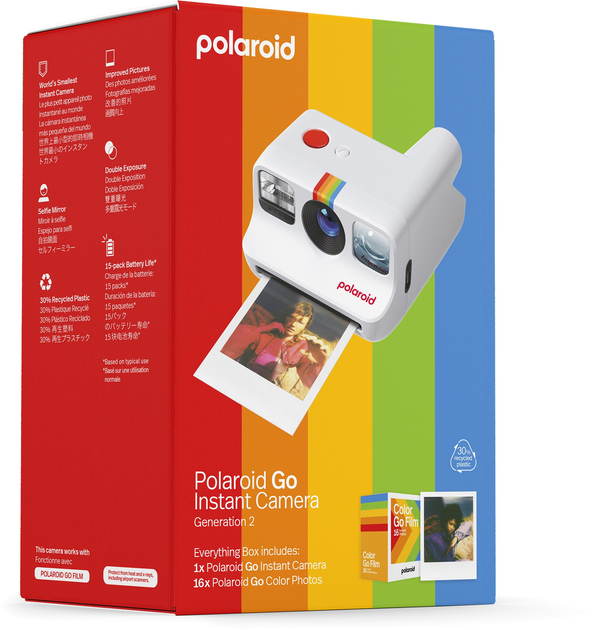 Aparat do natychmiastowego drukowania Polaroid Go Gen 2 White Everything Box (9120096775574) - obraz 8