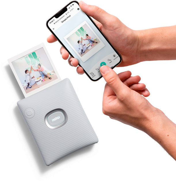 Drukarka fotograficzna Fujifilm Instax LINK SQ WHITE EX D White (4547410487671) - obraz 8