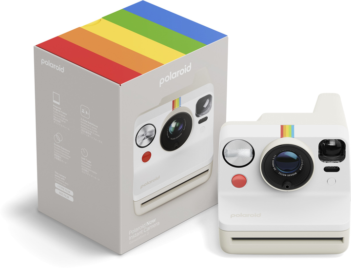 Aparat do natychmiastowego drukowania zdjęć Polaroid Now Generation 3 Pebble White (9120134280190) - obraz 7