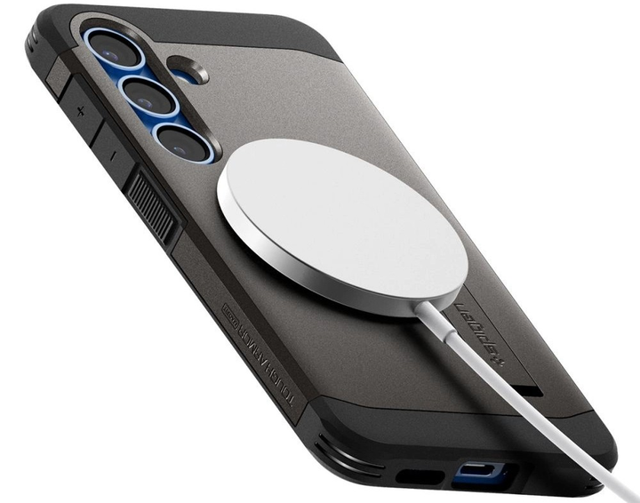 Панель Spigen Tough Armor MagSafe для Samsung Galaxy S25+ Grey (8809971238199) - зображення 4
