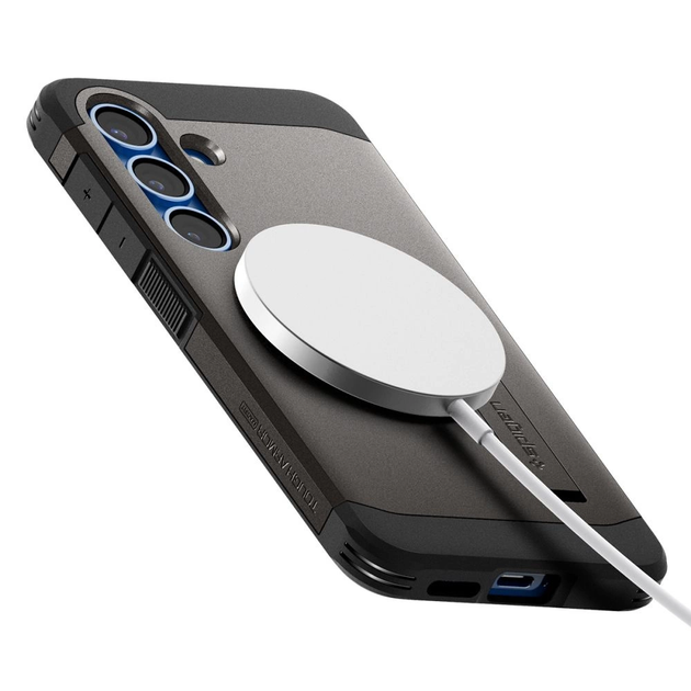 Панель Spigen Tough Armor MagSafe для Samsung Galaxy S25 Grey (8809971238403) - зображення 4
