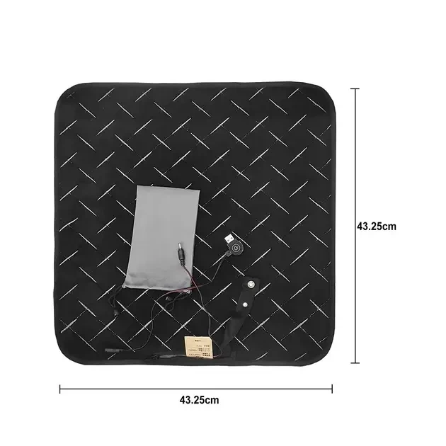 Килим з підігрівом Folem KM Чорний від USB 3 режиму роботи - зображення 5