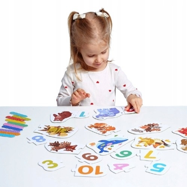 Puzzle do pary CzuCzu Cyferki 20 elementów 493686 (5902983493686) - obraz 3