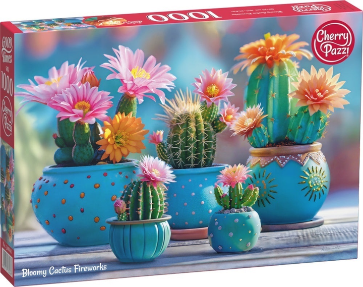 Пазли CherryPazzi Bloomy Cactus Fireworks 1000 елементів 30868 (5903728730868) - зображення 1