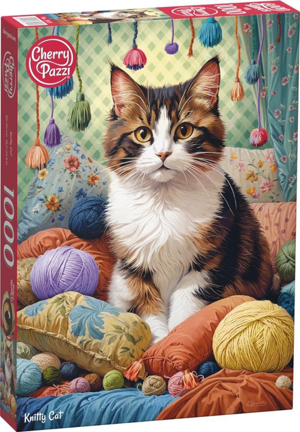 Пазли CherryPazzi Knitty Cat 1000 елементів 31131 (5903728731131) - зображення 1