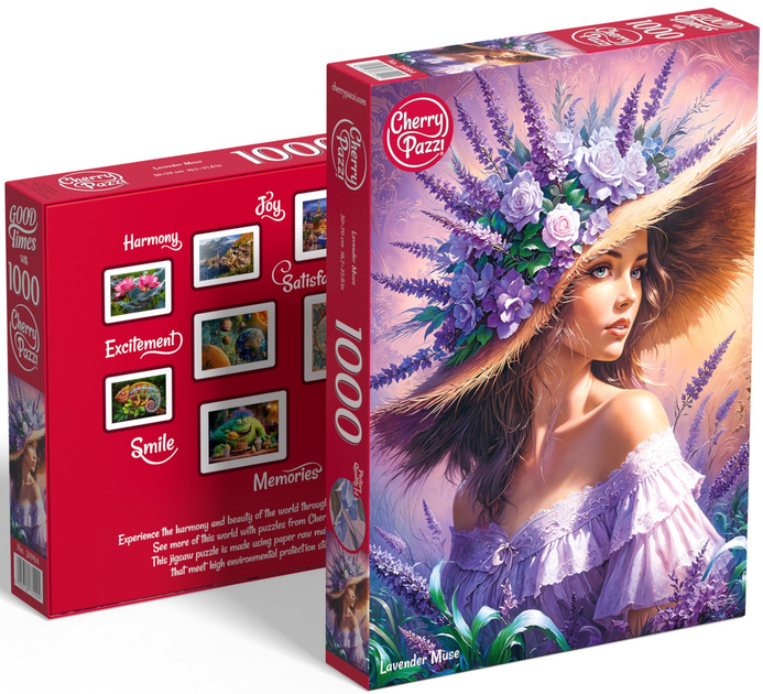 Puzzle CherryPazzi Lavender muse 1000 elementów 31094 (5903728731094) - obraz 2