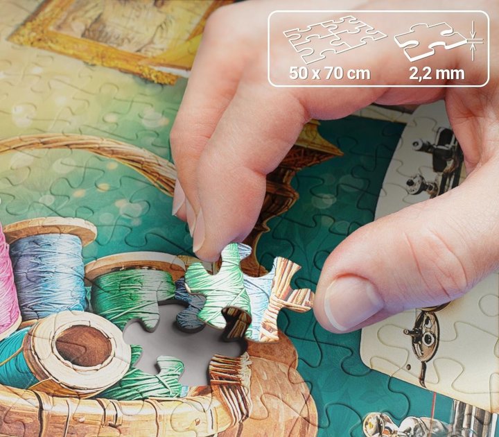 Puzzle CherryPazzi My sewing corner 1000 elementów 30875 (5903728730875) - obraz 6