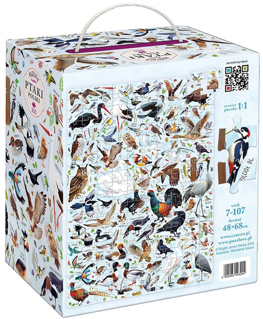 Пазли CzuCzu Puzzlove Птахи Польщі 200 елементів 493204 (5902983493204) - зображення 2