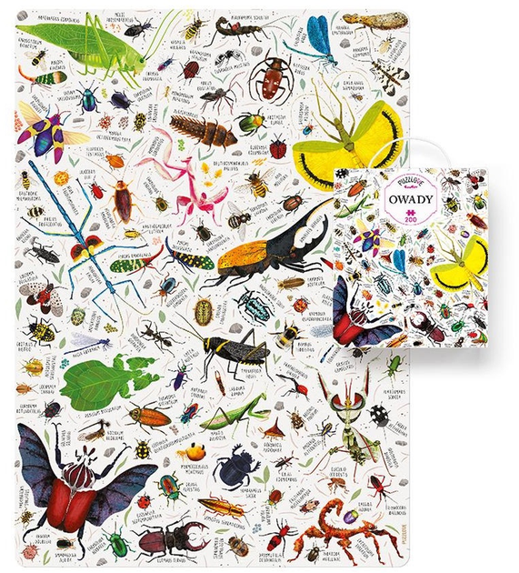 Пазли CzuCzu Puzzlove Комахи 200 елементів 493631 (5902983493631) - зображення 2