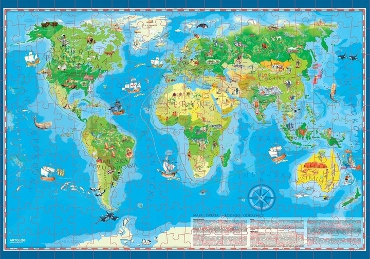 Puzzle ArtGlob Świat młodego odkrywcy 200 elementów 9020 (5907751190200) - obraz 2