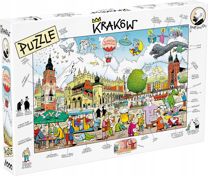 Puzzle MDR Andrzej Mleczko Kraków 1000 elementów 0406 (5905669227544) - obraz 1