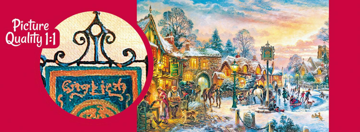 Puzzle CherryPazzi Winter twilight 1000 elementów 30370 (5903728730370) - obraz 2