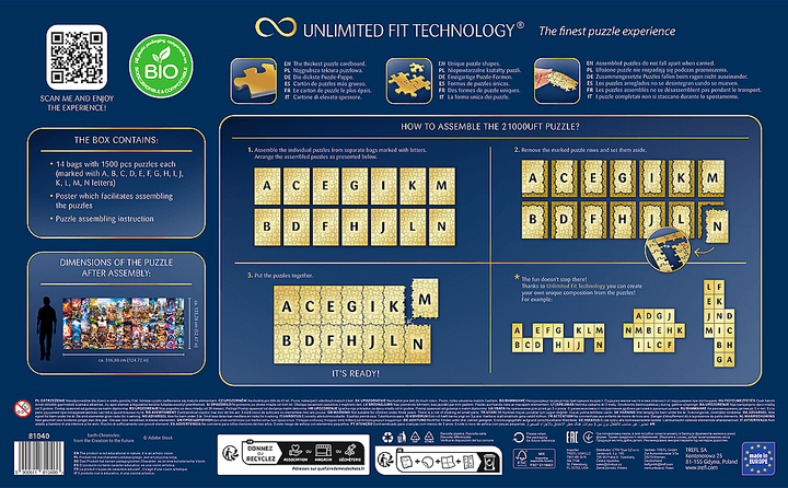 Puzzle Trefl Prime Uft chronicles creation to future 21000 elementów 81040 (5900511810400) - obraz 4