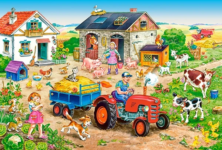 Puzzle Castorland Maxi Życie na farmie 40 elementów B-40193 (5904438040193) - obraz 2