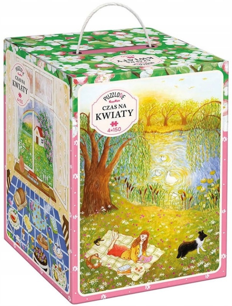 Набір пазлів CzuCzu Puzzlove Час для квітів 4 x 150 елементів 493822 (5902983493822) - зображення 2