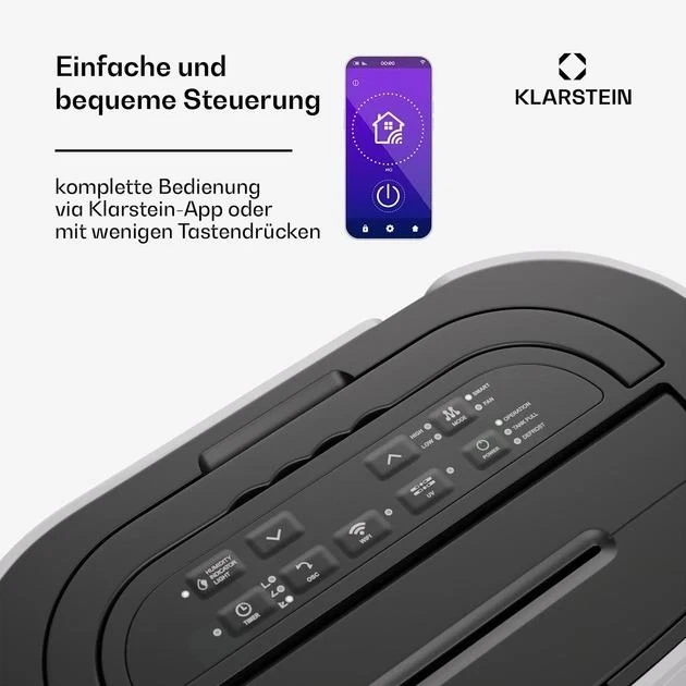 Осушитель воздуха KLARSTEIN DryFy Pro Connect 20 Белый - изображение 7