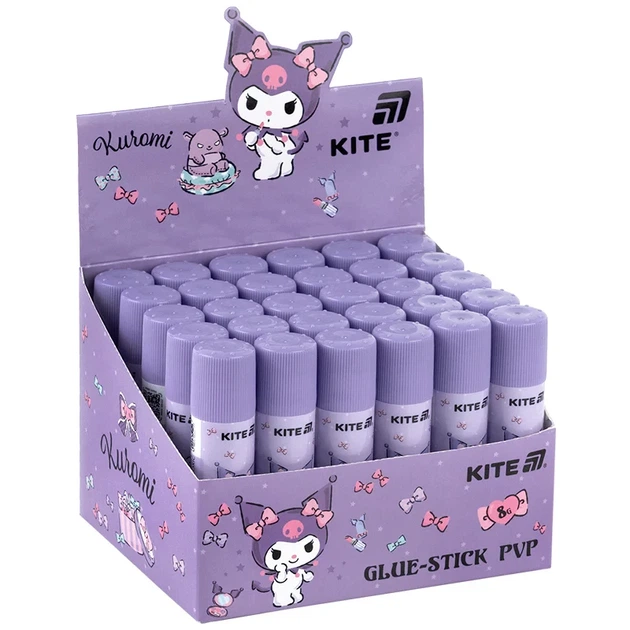 Клей-олівець з індикатором PVP Kite Kuromi 8 г HK25-130-2 - зображення 2