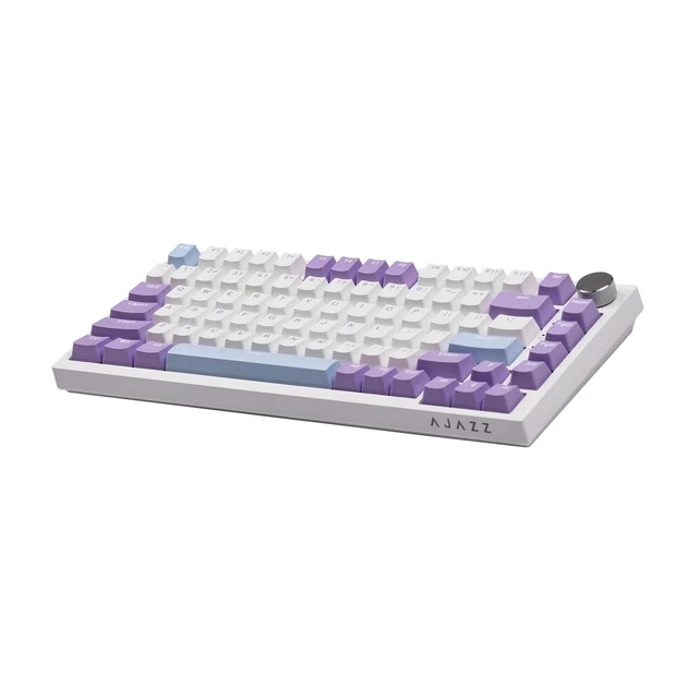 Беспроводная клавиатура Ajazz AK820 Pro RGB USB 2.4 Bluetooth Purple with white - изображение 4