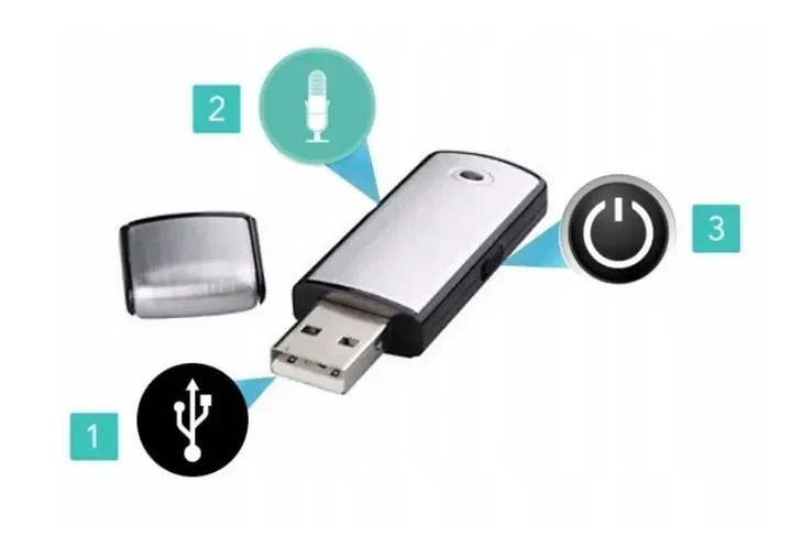 Цифровий диктофон USB флешка для запису розмов з активацією голосом пластик чорний 63×20×9 мм портативний - Фото 7 Цифровий диктофон USB флешка для запису розмов з активацією голосом пластик чорний 63×20×9 мм портативний - зображення 7