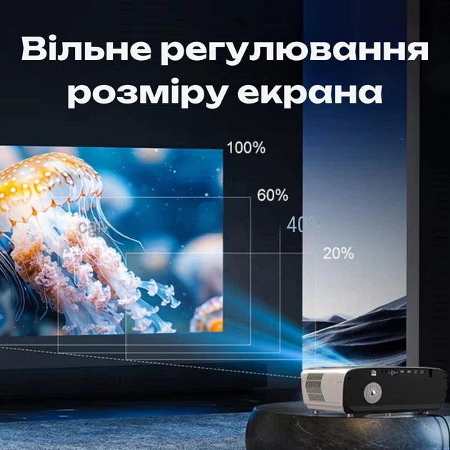 Проектор Caiwei A9R 1550 ANSI портативний 4K Android с поддержкой wifi LCD проектор домашний лед видеопроектор - Фото 11 Проектор Caiwei A9R 1550 ANSI портативний 4K Android с поддержкой wifi LCD проектор домашний лед видеопроектор - изображение 11