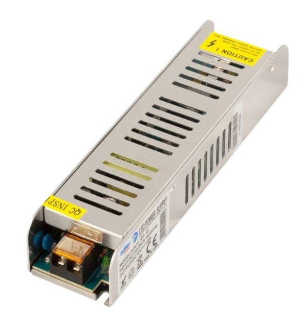 Zasilacz Adler Slim LED 24V/5A metal case IP20 (ADLS-120-24) (5902135124574) - obraz 1