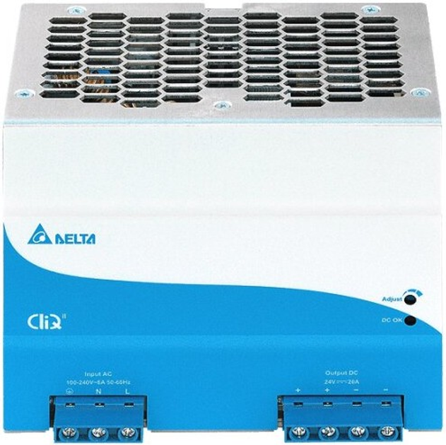 Zasilacz na szynę DIN Delta 480W, 24V, 20A (DRP024V480W1BN) (5901885208121) - obraz 1