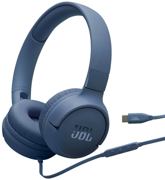 Słuchawki JBL Tune 520C USB-C Blue (JBLT520CBLU) - obraz 1