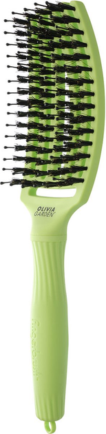 Szczotka do włosów Olivia Garden Fingerbrush Dolce Vita zielona (5414343018830) - obraz 2