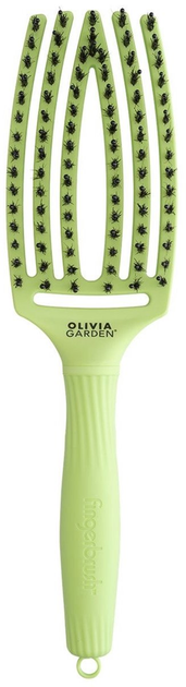 Szczotka do włosów Olivia Garden Fingerbrush Dolce Vita zielona (5414343018830) - obraz 5