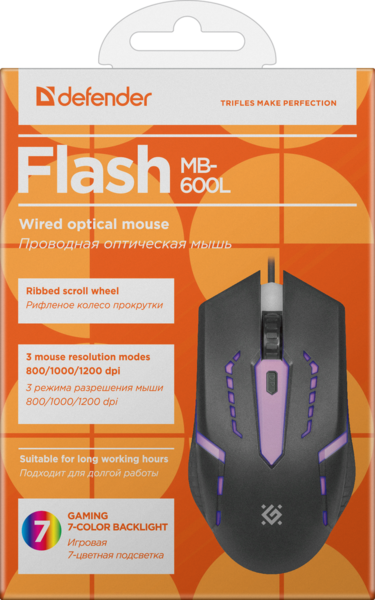 Миша Defender Flash MB-600L (52600) (52600) - Фото 6 Миша Defender Flash MB-600L (52600) (52600) - изображение 6