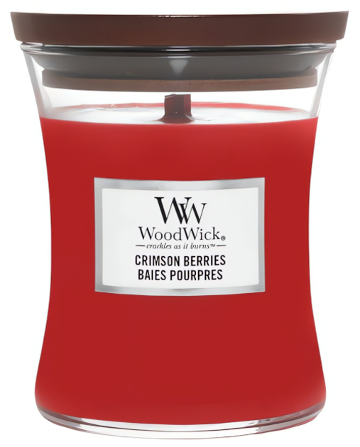 Świeca zapachowa Woodwick Crimson Berries 275 g (5038581062280) - obraz 1