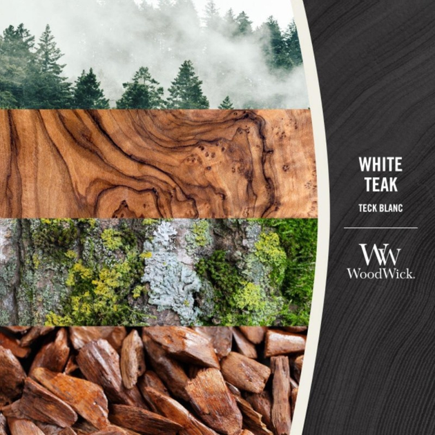 Świeca zapachowa Woodwick White Teak 610 g (5038581062136) - obraz 2