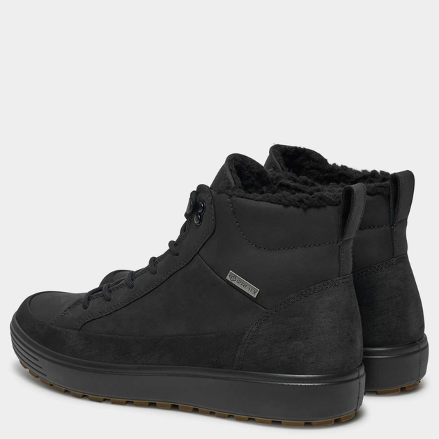 Zimowe trzewiki męskie skórzane Gore-Tex ECCO Soft 7 Tred M 45044451052 44 28.8 cm Czarne (194891609210) - obraz 3